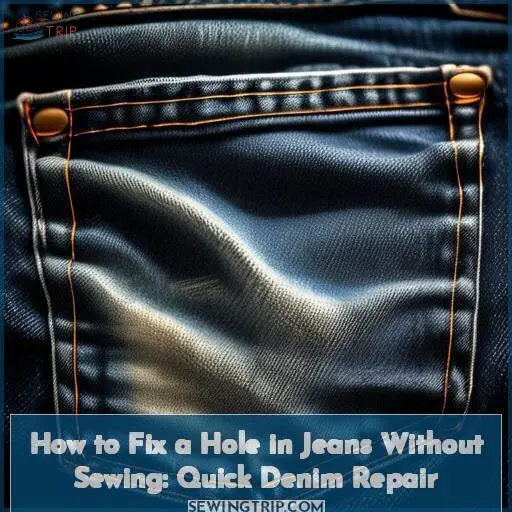 How to Fix a Hole in Jeans Without Sewing Quick Denim Repair