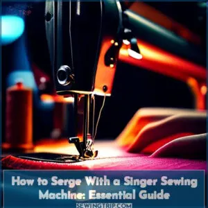 how to serge with a singer sewing machine