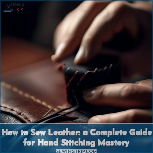 how to sew leather