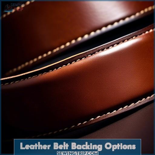 Leather Belt Backing Options