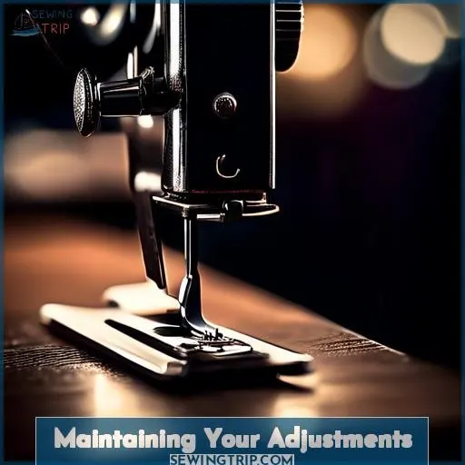 Maintaining Your Adjustments