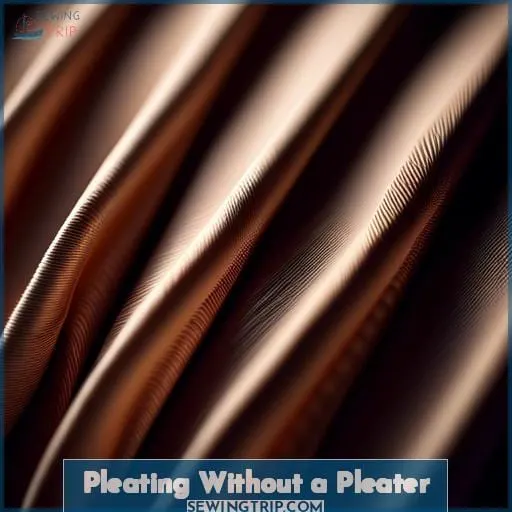 Pleating Without a Pleater