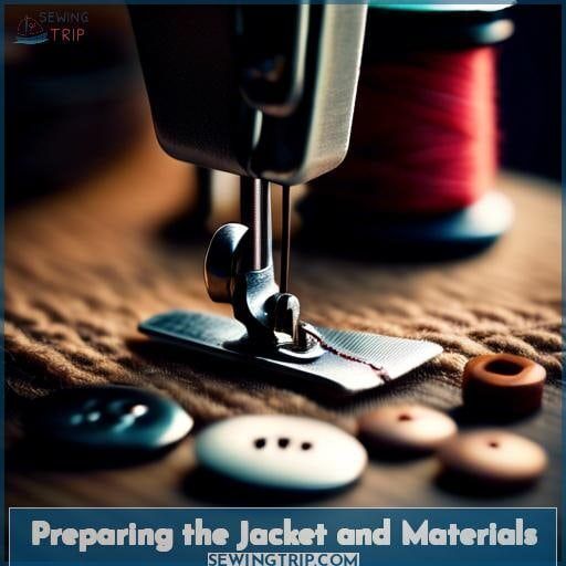 Preparing the Jacket and Materials Preparing the Jacket and Materials