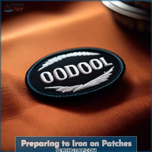 Preparing to Iron on Patches