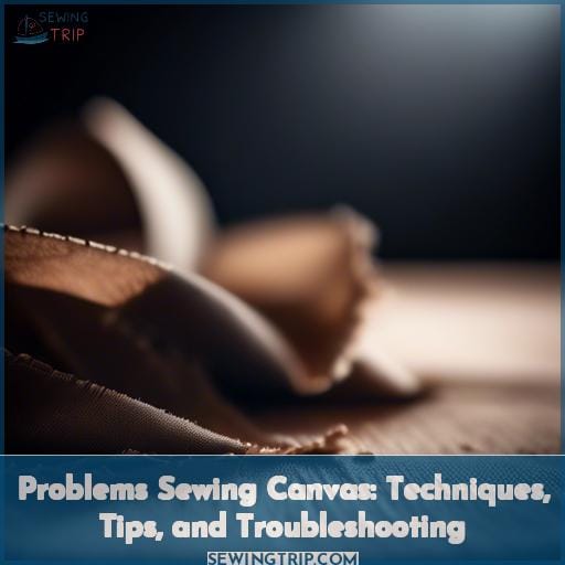 problems sewing canvas