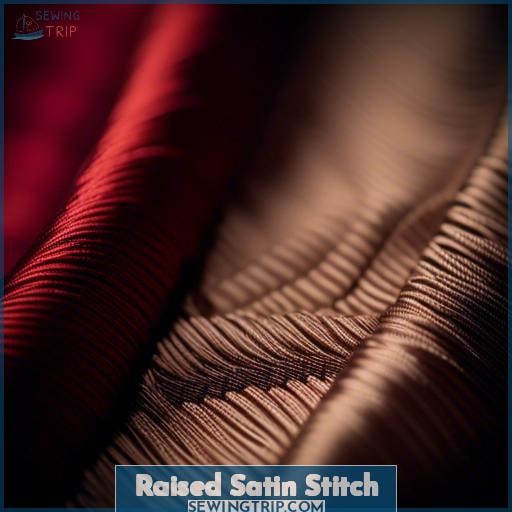 Raised Satin Stitch