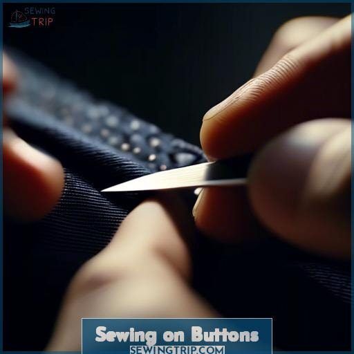 Sewing on Buttons Sewing on Buttons