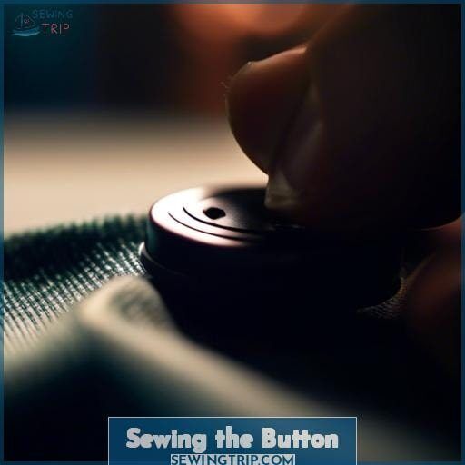 Sewing the Button Sewing the Button