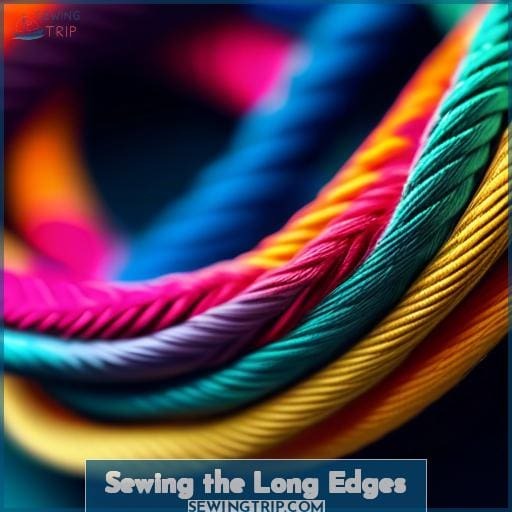 Sewing the Long Edges Sewing the Long Edges