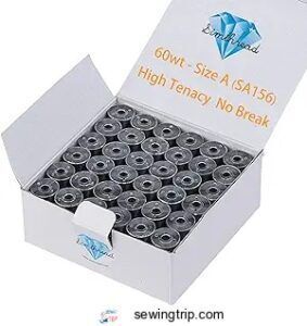 Simthread 144pcs Embroidery Pre-Wound Bobbins B08Y5T3RCJ