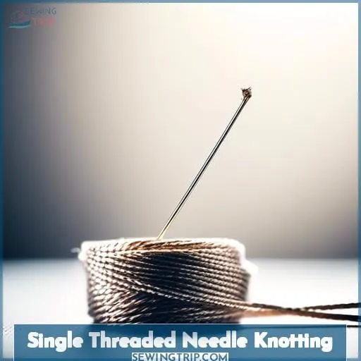 Single Threaded Needle Knotting