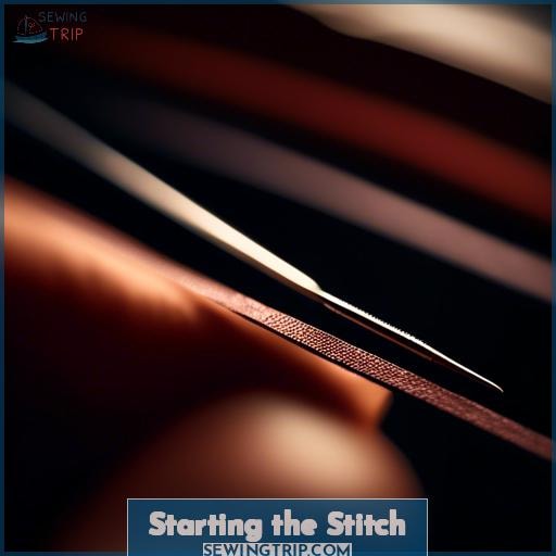 Starting the Stitch