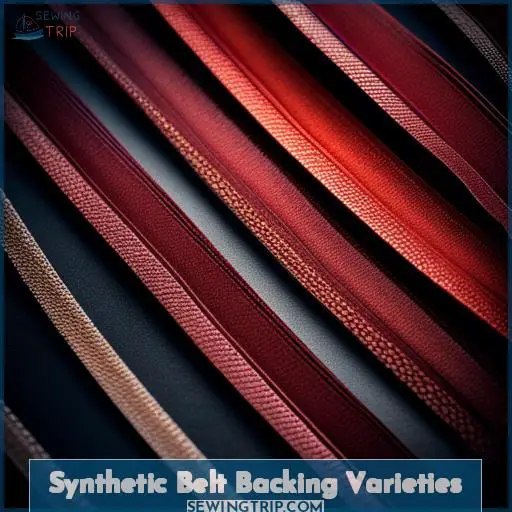 Synthetic Belt Backing Varieties