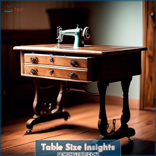 Table Size Insights