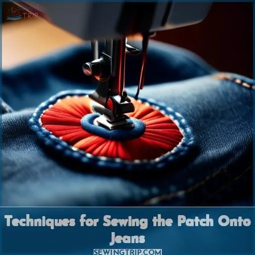 Techniques for Sewing the Patch Onto Jeans