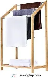 How to Set Up a Sewing Station: Space, Setup & Storage Tips 2 ToiletTree Products Bamboo Towel Rack B07Z88T8GR
