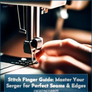 what is a stitch finger on a serger