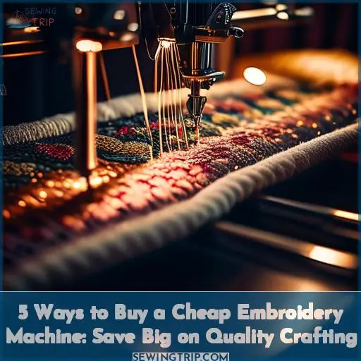 5 ways to buy a cheap embroidery machine
