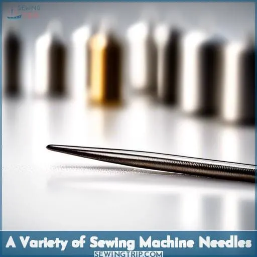 A Variety of Sewing Machine Needles