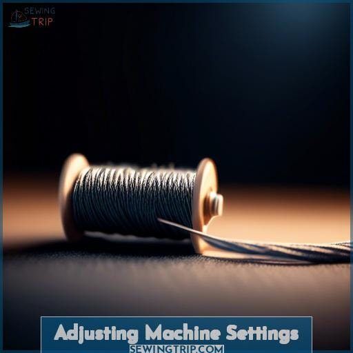 Adjusting Machine Settings Adjusting Machine Settings