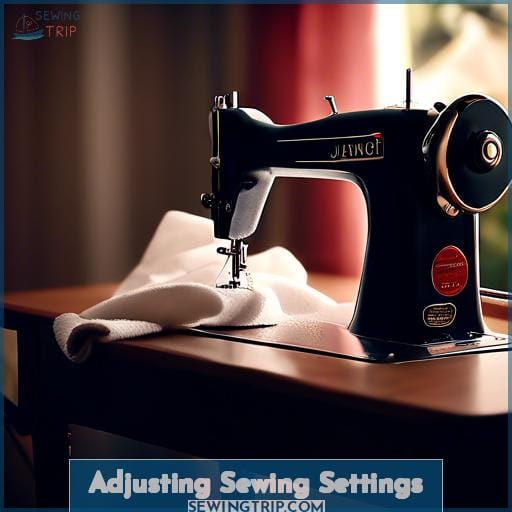 Adjusting Sewing Settings