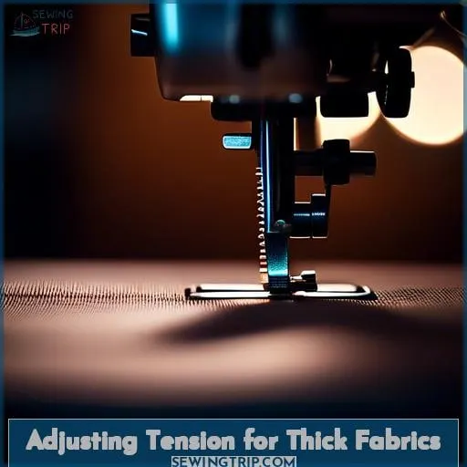 Adjusting Tension for Thick Fabrics