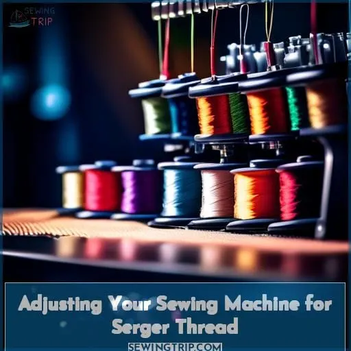 Adjusting Your Sewing Machine for Serger Thread
