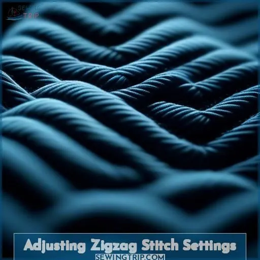Adjusting Zigzag Stitch Settings