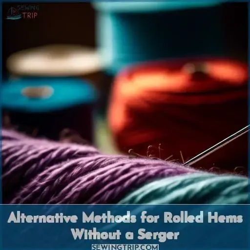 Alternative Methods for Rolled Hems Without a Serger