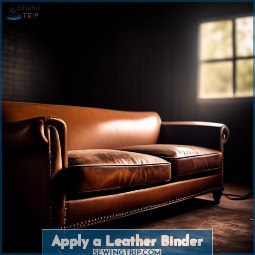 Apply a Leather Binder Apply a Leather Binder