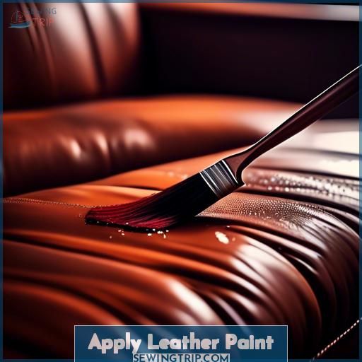 Apply Leather Paint Apply Leather Paint