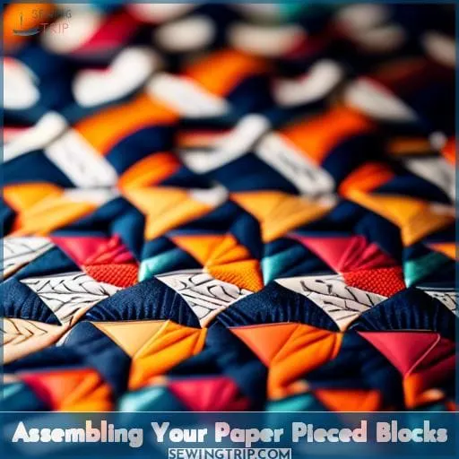 Assembling Your Paper Pieced Blocks