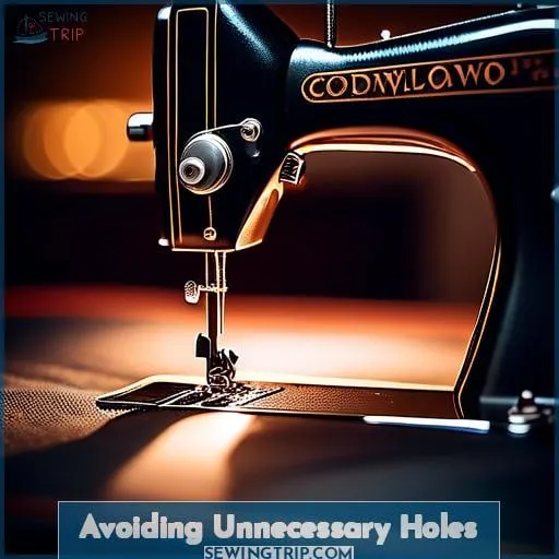 Avoiding Unnecessary Holes