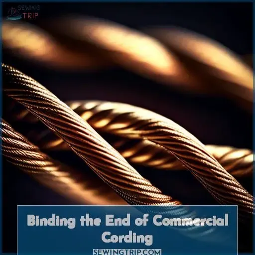 Binding the End of Commercial Cording