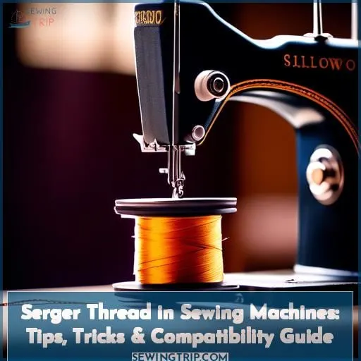 can i use serger thread in my sewing machine