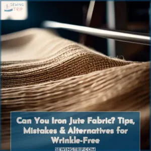can you iron jute fabric