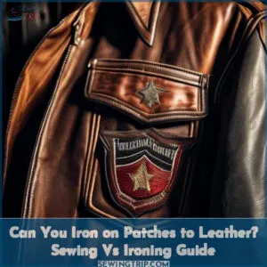 can you iron on patches to leather
