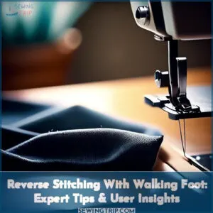 can you reverse stitch with a walking foot