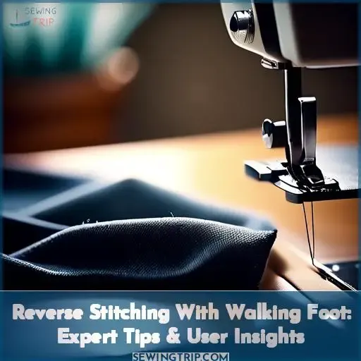 can you reverse stitch with a walking foot