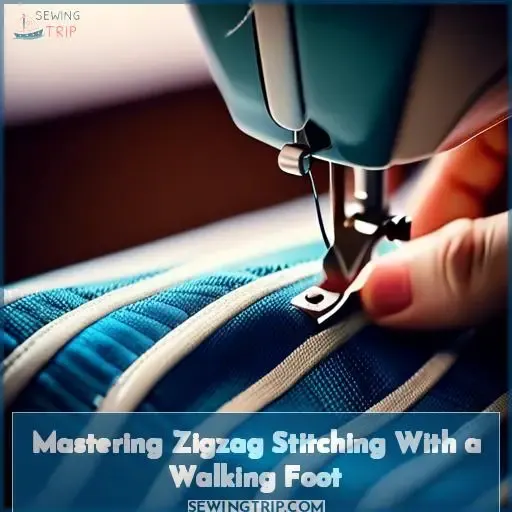 can you sew a zigzag stitch with a walking foot