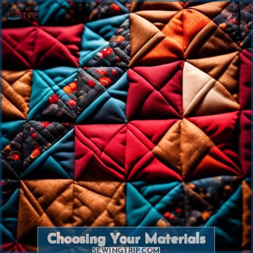 Choosing Your Materials Choosing Your Materials