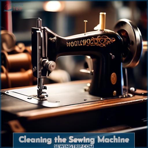 Cleaning the Sewing Machine