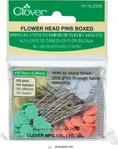 Clover Boxed Flower Head Pin