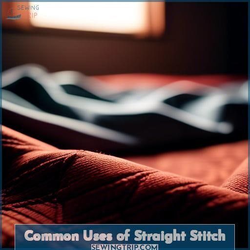 Common Uses of Straight Stitch Common Uses of Straight Stitch