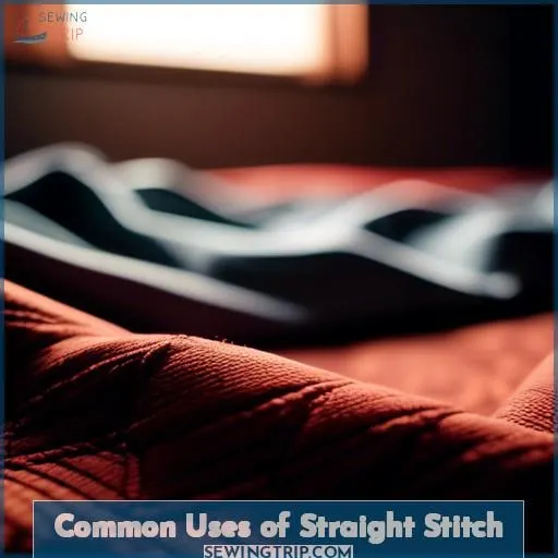 Common Uses of Straight Stitch
