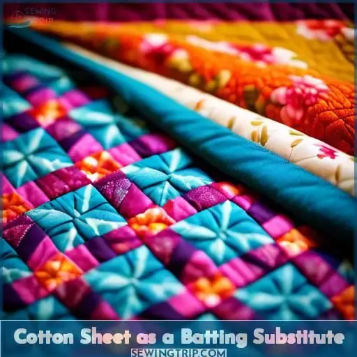 Cotton Sheet as a Batting Substitute