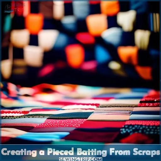 Creating a Pieced Batting From Scraps