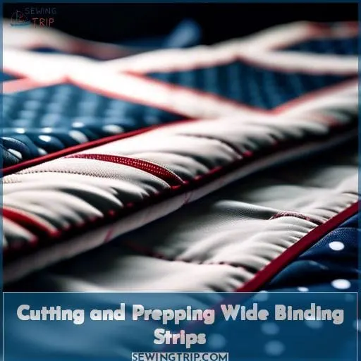Cutting and Prepping Wide Binding Strips
