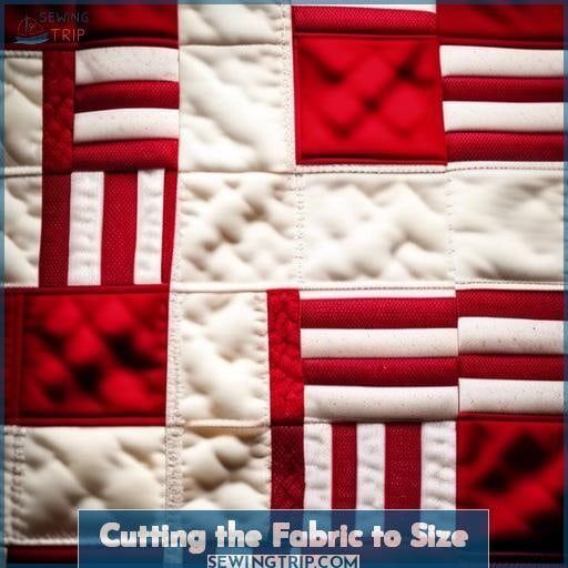 Cutting the Fabric to Size Cutting the Fabric to Size