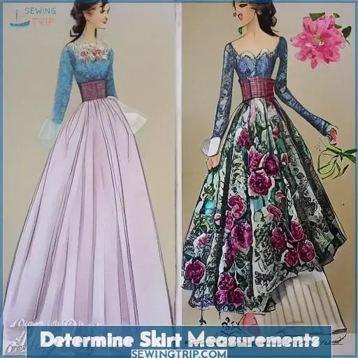 Determine Skirt Measurements Determine Skirt Measurements